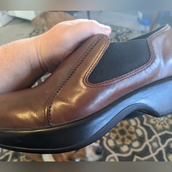 Dansko Brown Leather Shoes SZ 40 Square Blocky Great Condition - Picture 3 of 10